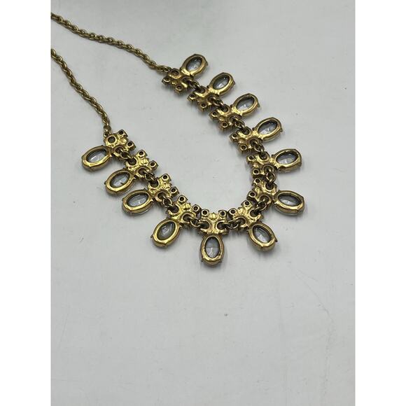 J. Crew Gold Tone Bridal Bling
Sparkling Rhinestone Queens Collar Necklace - Picture 5 of 6